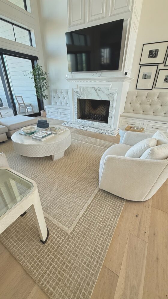 Christine Andrew home - neutral living room